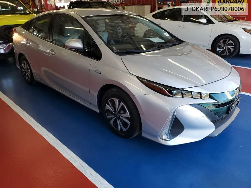 2018 Toyota Prius Prime Plus VIN: JTDKARFP6J3078006 Lot: 40443268