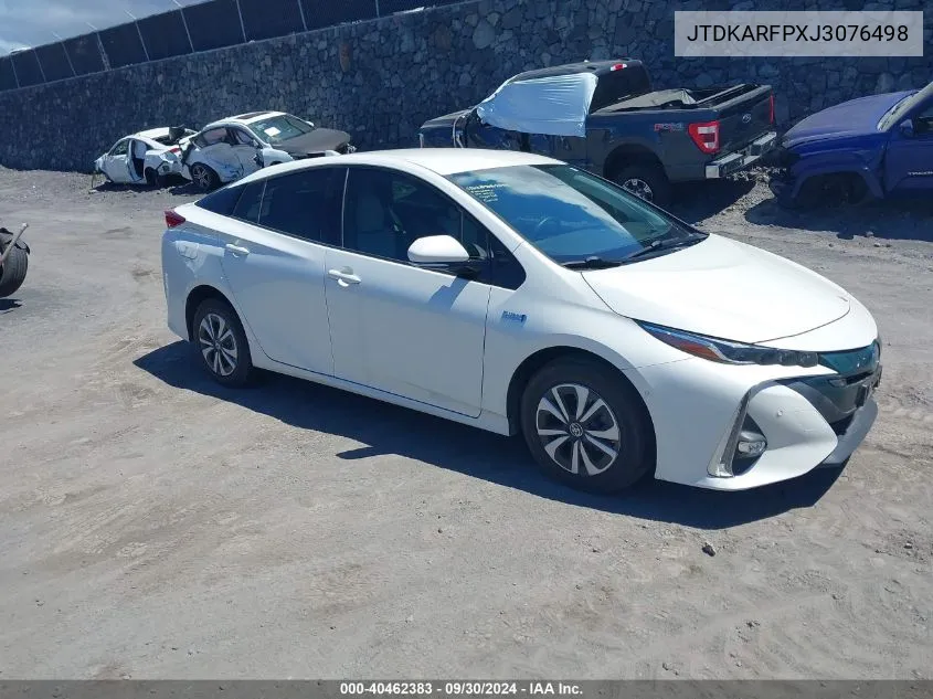 2018 Toyota Prius Prime VIN: JTDKARFPXJ3076498 Lot: 40462383