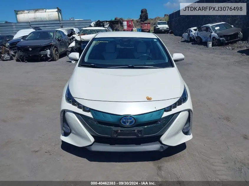 2018 Toyota Prius Prime VIN: JTDKARFPXJ3076498 Lot: 40462383