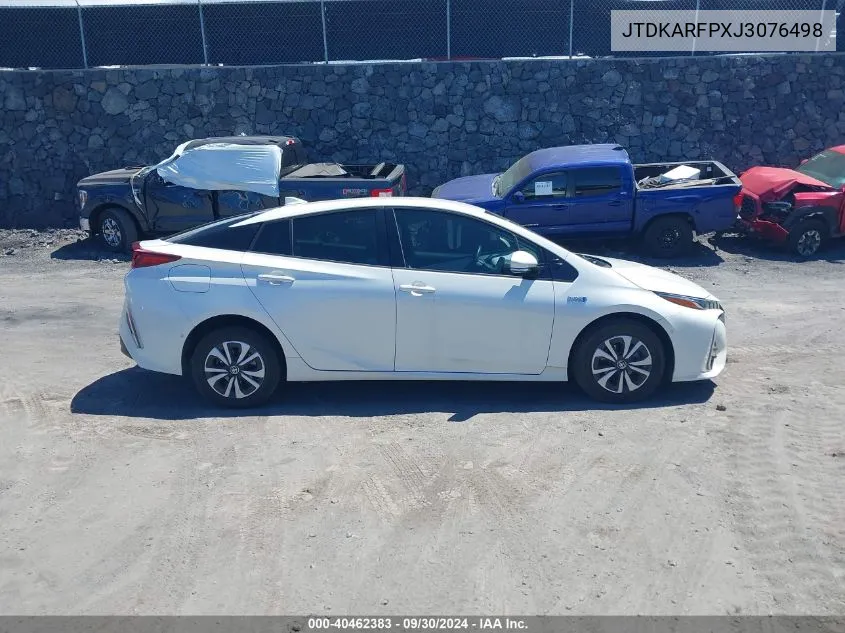 2018 Toyota Prius Prime VIN: JTDKARFPXJ3076498 Lot: 40462383