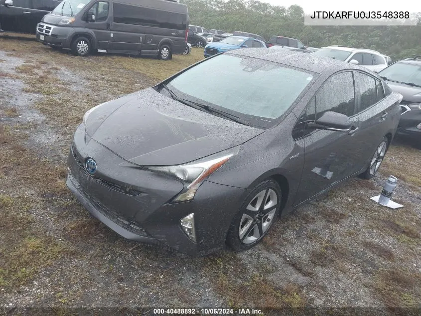 2018 Toyota Prius VIN: JTDKARFU0J3548388 Lot: 40488892