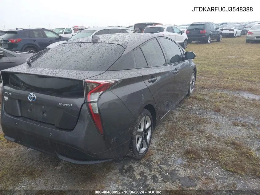 2018 Toyota Prius VIN: JTDKARFU0J3548388 Lot: 40488892