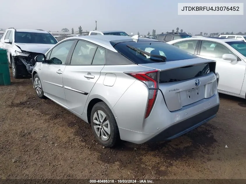 2018 Toyota Prius Two VIN: JTDKBRFU4J3076452 Lot: 40495318