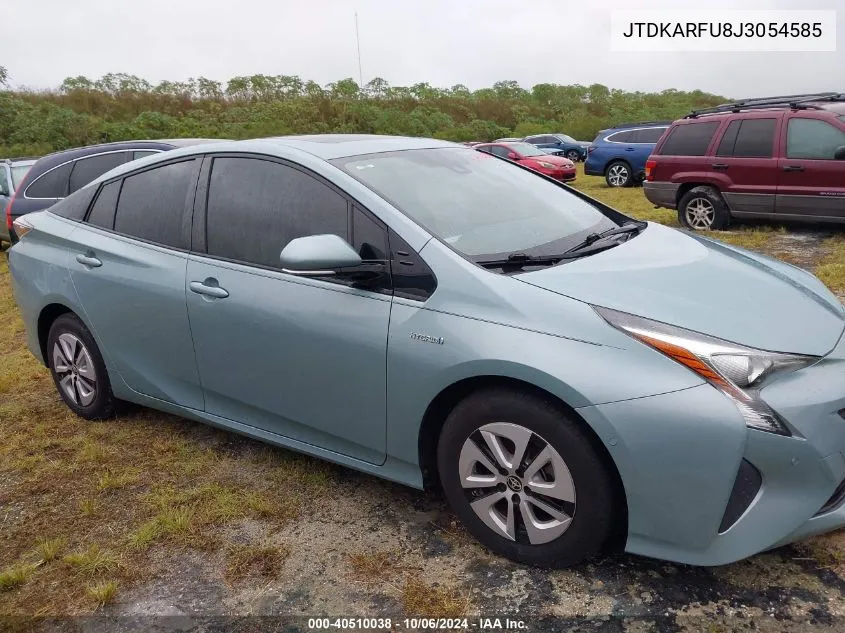 2018 Toyota Prius VIN: JTDKARFU8J3054585 Lot: 40510038