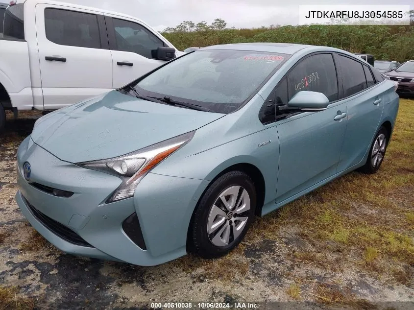 2018 Toyota Prius VIN: JTDKARFU8J3054585 Lot: 40510038