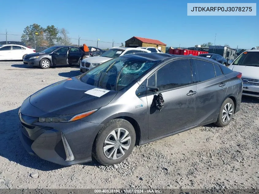 2018 Toyota Prius Prime Premium VIN: JTDKARFP0J3078275 Lot: 40525198