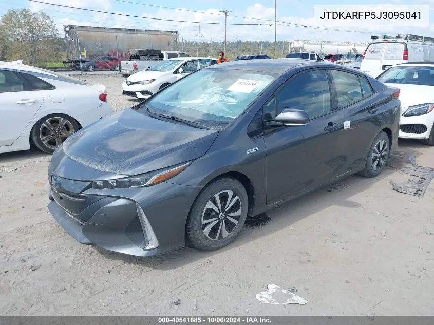 2018 Toyota Prius Prime Plus VIN: JTDKARFP5J3095041 Lot: 40541685