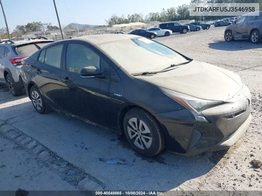 2018 Toyota Prius Four VIN: JTDKARFU5J3546958 Lot: 40548865