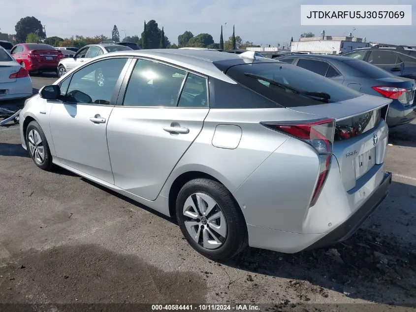 2018 Toyota Prius Three VIN: JTDKARFU5J3057069 Lot: 40584441