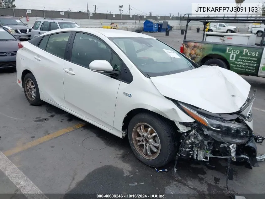 2018 Toyota Prius Prime Premium VIN: JTDKARFP7J3091153 Lot: 40608246