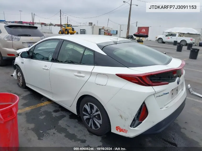 2018 Toyota Prius Prime Premium VIN: JTDKARFP7J3091153 Lot: 40608246