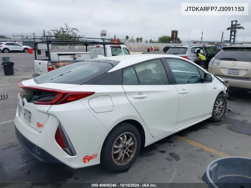 2018 Toyota Prius Prime Premium VIN: JTDKARFP7J3091153 Lot: 40608246