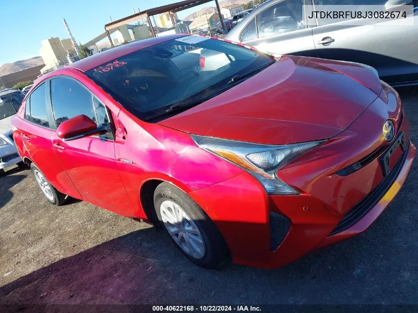 2018 Toyota Prius Two VIN: JTDKBRFU8J3082674 Lot: 40622168