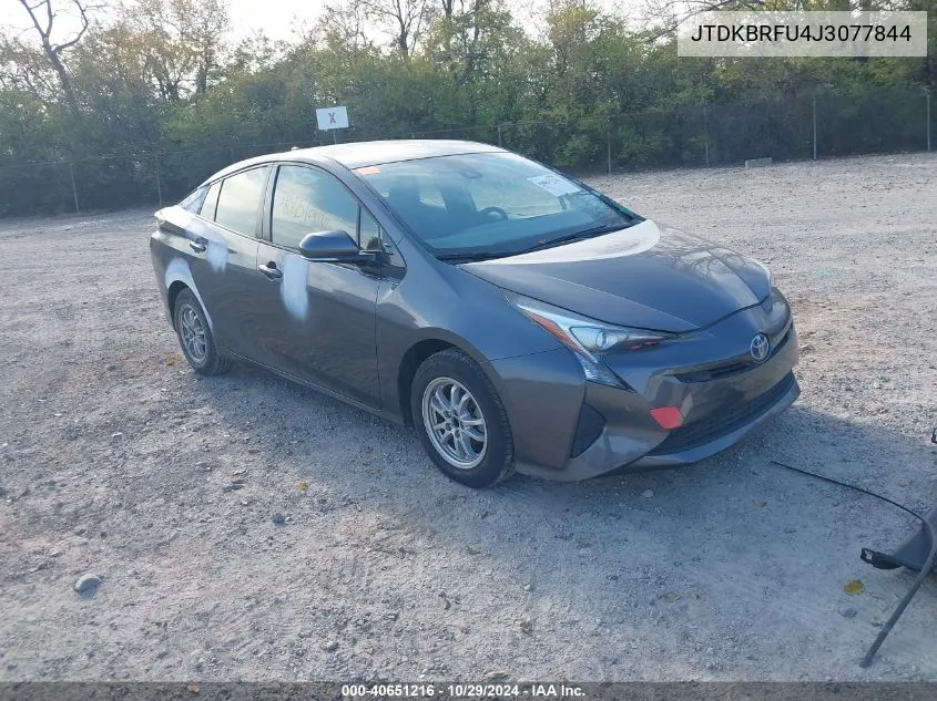 2018 Toyota Prius Two VIN: JTDKBRFU4J3077844 Lot: 40651216