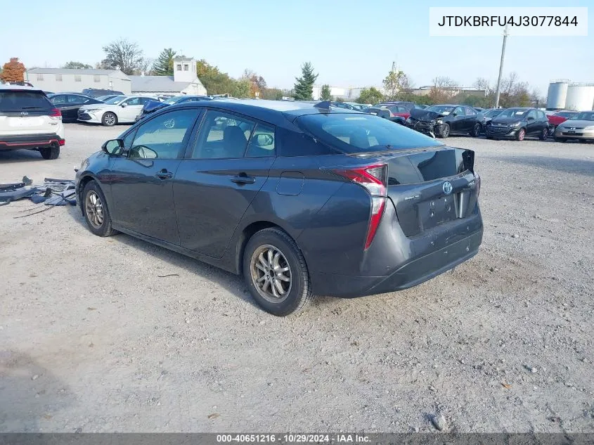 2018 Toyota Prius Two VIN: JTDKBRFU4J3077844 Lot: 40651216