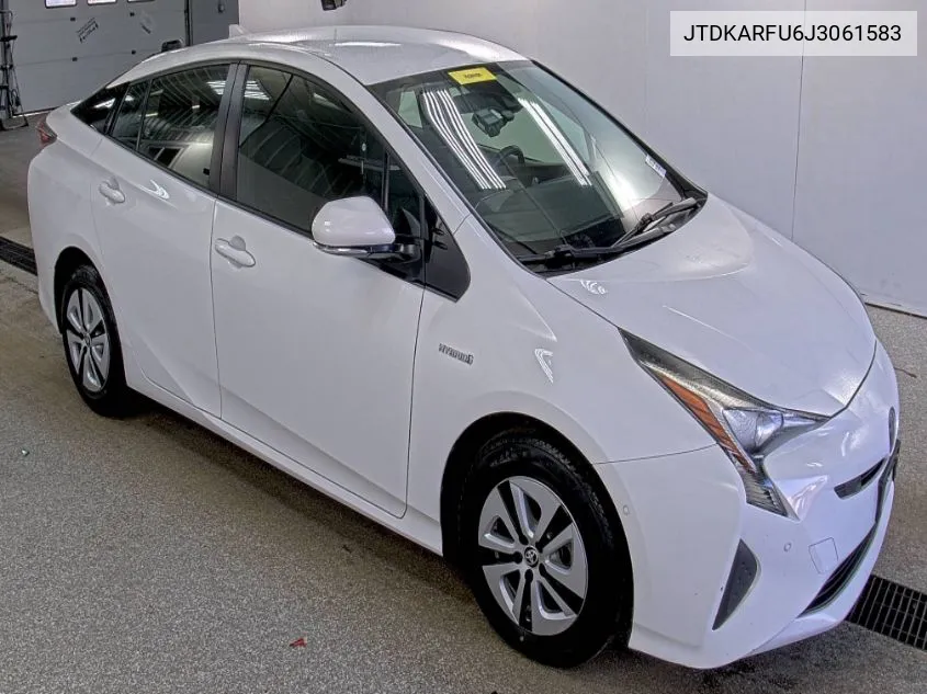 2018 Toyota Prius Three VIN: JTDKARFU6J3061583 Lot: 40659399