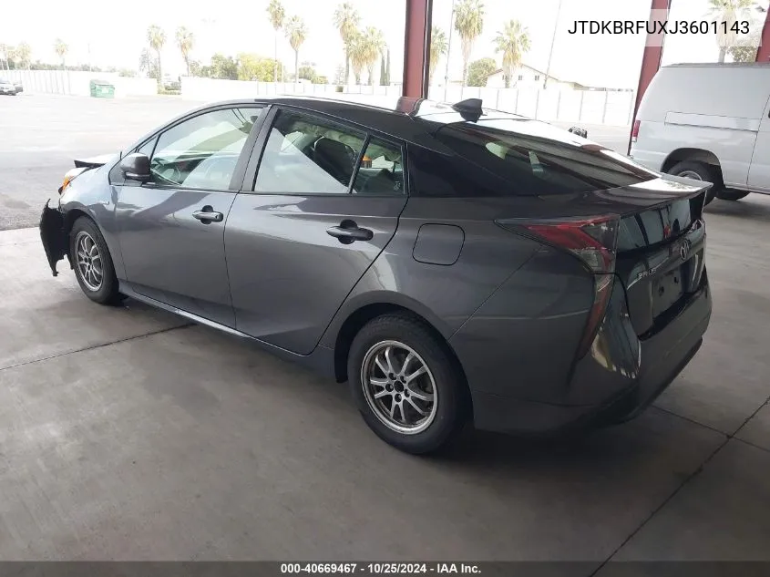 2018 Toyota Prius One VIN: JTDKBRFUXJ3601143 Lot: 40669467