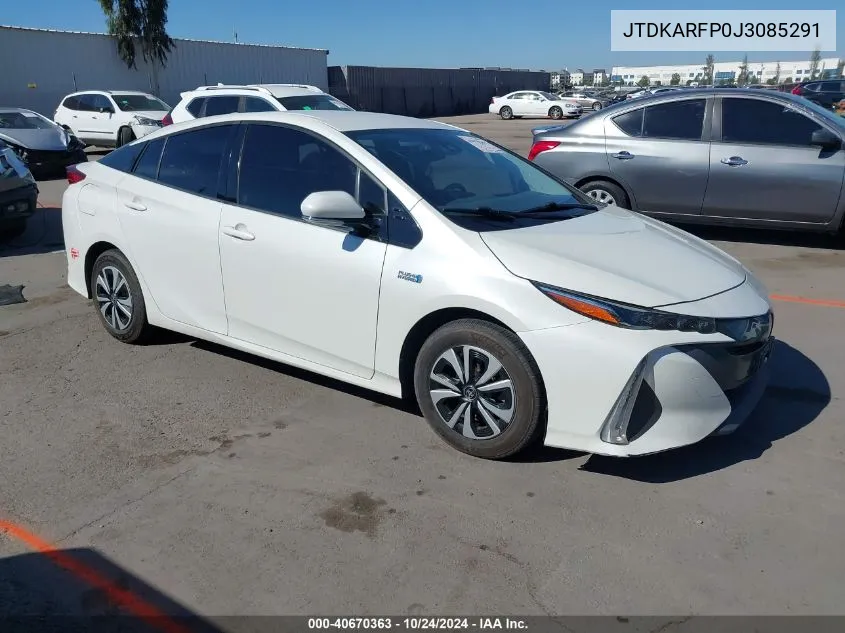 2018 Toyota Prius Prime VIN: JTDKARFP0J3085291 Lot: 40670363