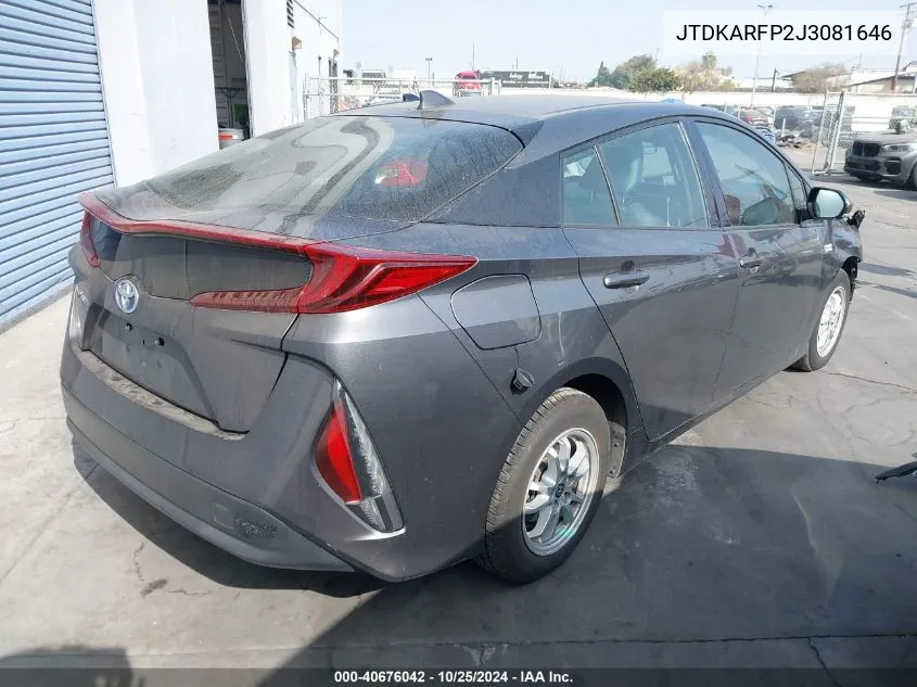 JTDKARFP2J3081646 2018 Toyota Prius Prime Premium