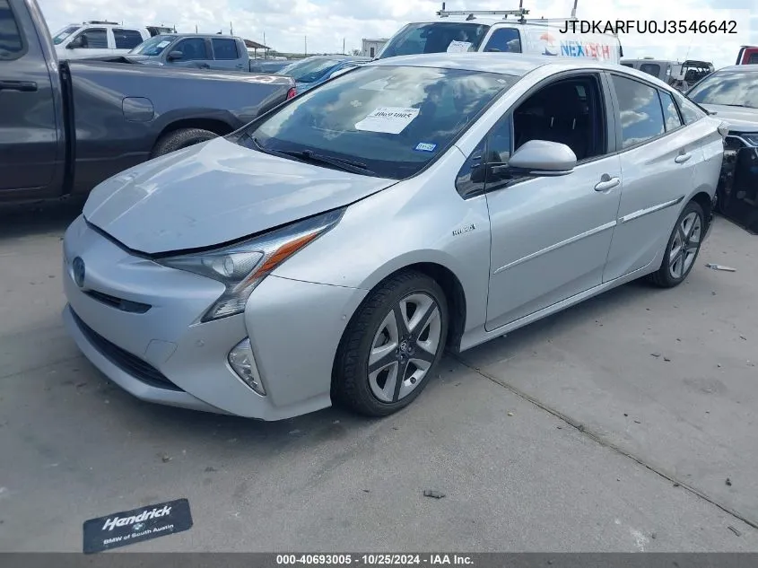 2018 Toyota Prius Three Touring VIN: JTDKARFU0J3546642 Lot: 40693005