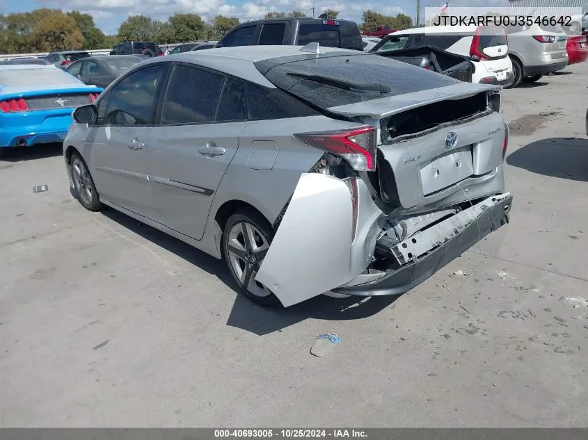 2018 Toyota Prius Three Touring VIN: JTDKARFU0J3546642 Lot: 40693005