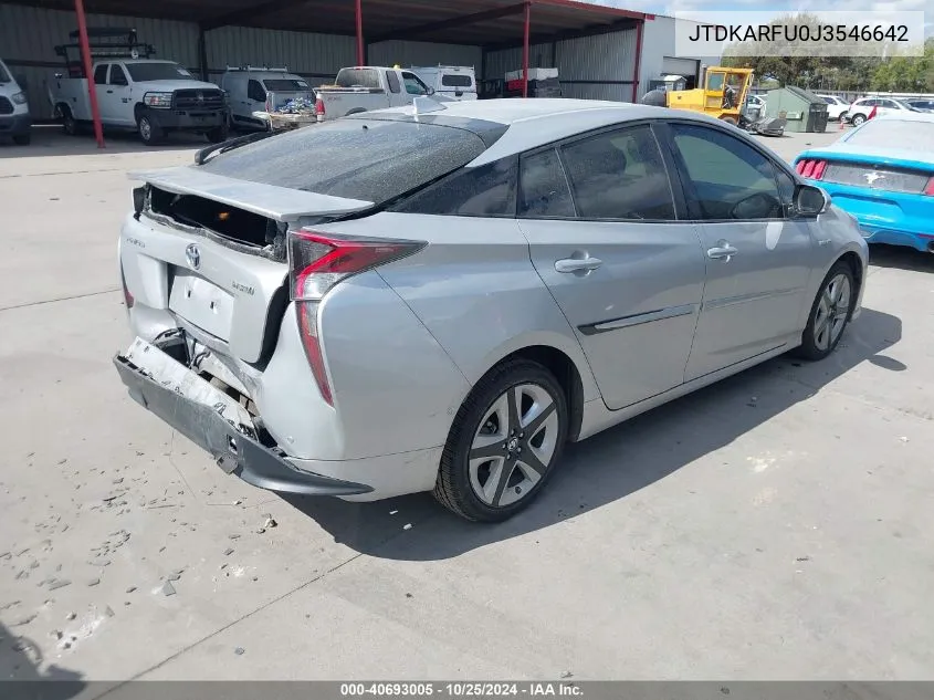 2018 Toyota Prius Three Touring VIN: JTDKARFU0J3546642 Lot: 40693005