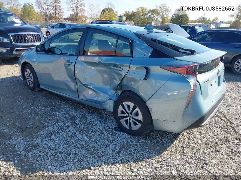 2018 Toyota Prius Two VIN: JTDKBRFU0J3582652 Lot: 40701808