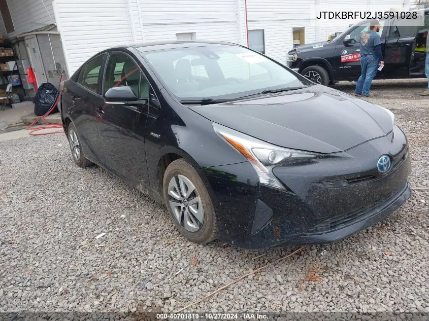 2018 Toyota Prius Two VIN: JTDKBRFU2J3591028 Lot: 40701819