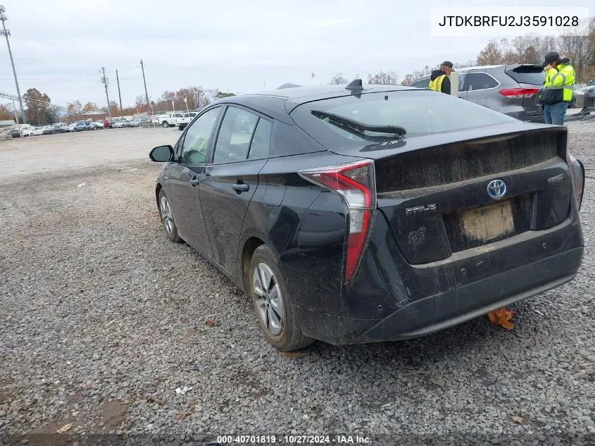 2018 Toyota Prius Two VIN: JTDKBRFU2J3591028 Lot: 40701819