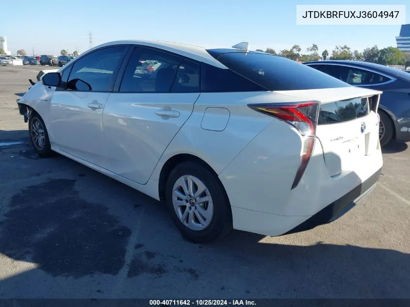 2018 Toyota Prius One VIN: JTDKBRFUXJ3604947 Lot: 40711642