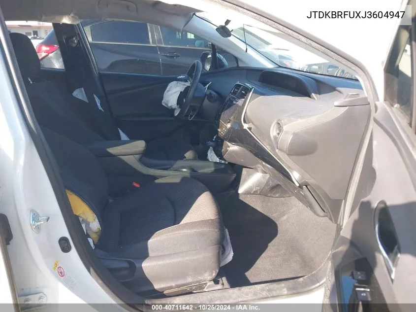 JTDKBRFUXJ3604947 2018 Toyota Prius One