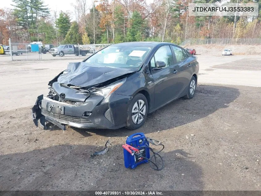 2018 Toyota Prius VIN: JTDKARFU4J3553383 Lot: 40735931