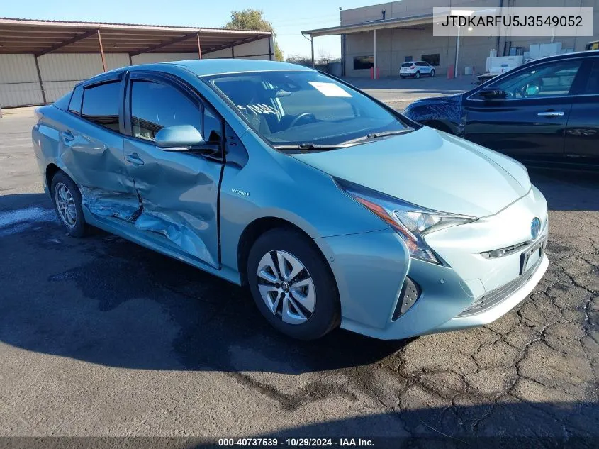 2018 Toyota Prius Three VIN: JTDKARFU5J3549052 Lot: 40737539