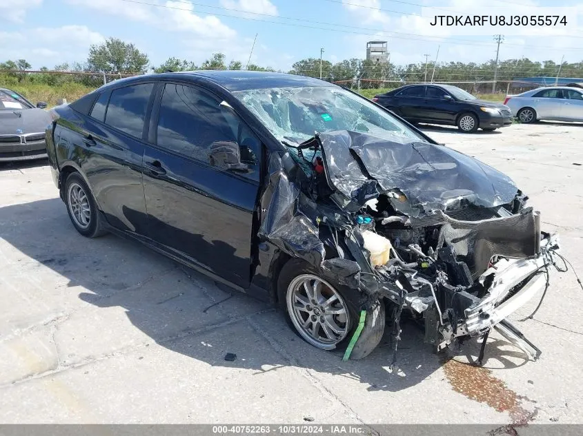 2018 Toyota Prius Four VIN: JTDKARFU8J3055574 Lot: 40752263