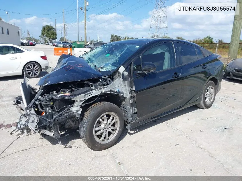 2018 Toyota Prius Four VIN: JTDKARFU8J3055574 Lot: 40752263