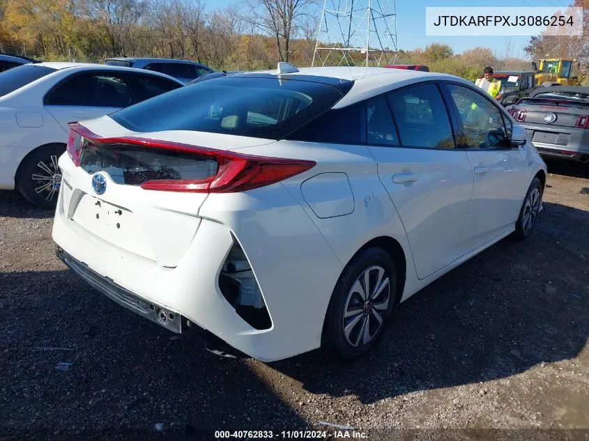 2018 Toyota Prius Prime Premium VIN: JTDKARFPXJ3086254 Lot: 40762833