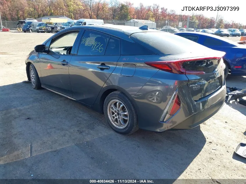 2018 Toyota Prius Prime Premium VIN: JTDKARFP3J3097399 Lot: 40834426