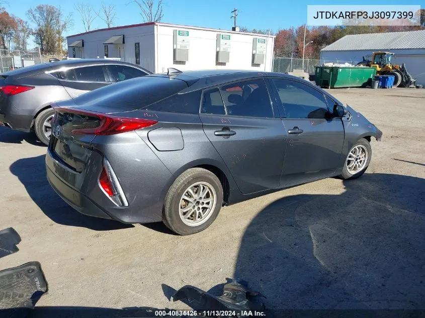 2018 Toyota Prius Prime Premium VIN: JTDKARFP3J3097399 Lot: 40834426