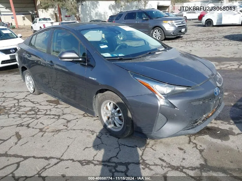 2018 Toyota Prius Two VIN: JTDKBRFU2J3068043 Lot: 40858774