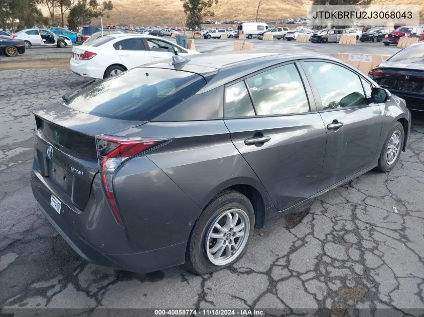 2018 Toyota Prius Two VIN: JTDKBRFU2J3068043 Lot: 40858774