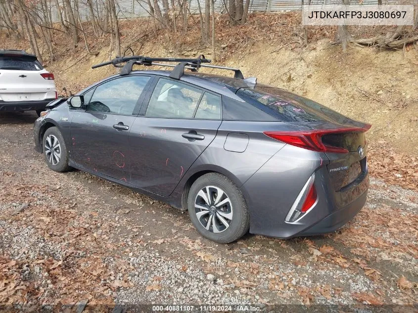 2018 Toyota Prius Prime Premium VIN: JTDKARFP3J3080697 Lot: 40881107