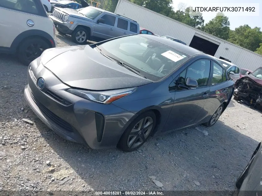 JTDKARFU7K3071492 2019 Toyota Prius Xle