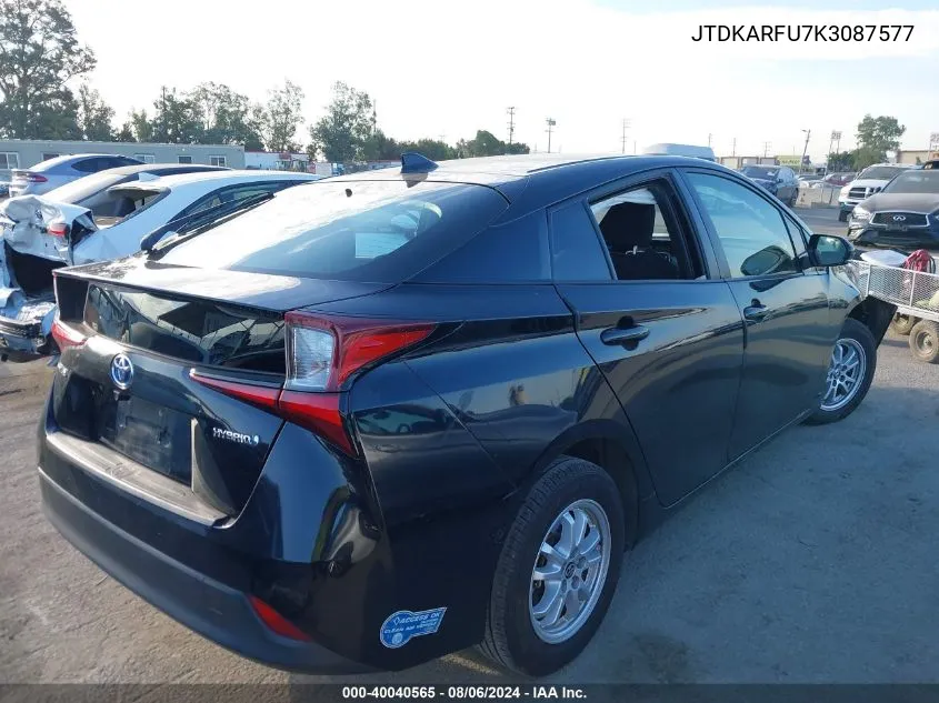 JTDKARFU7K3087577 2019 Toyota Prius Le