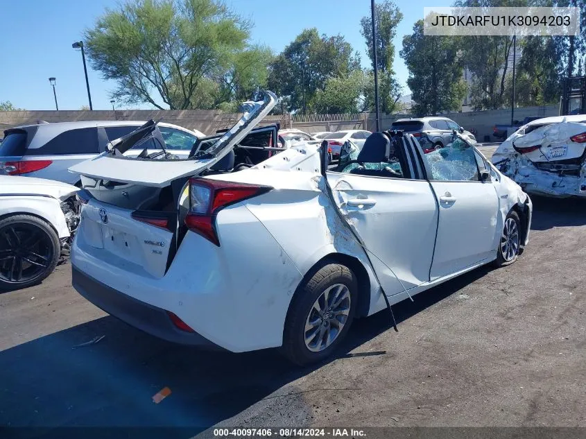 JTDKARFU1K3094203 2019 Toyota Prius Xle