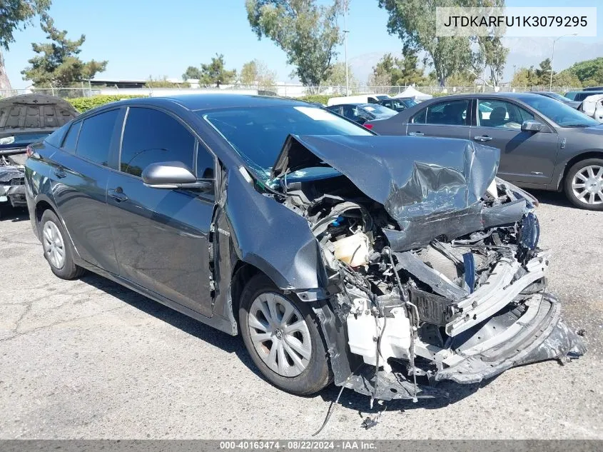 2019 Toyota Prius Le VIN: JTDKARFU1K3079295 Lot: 40163474