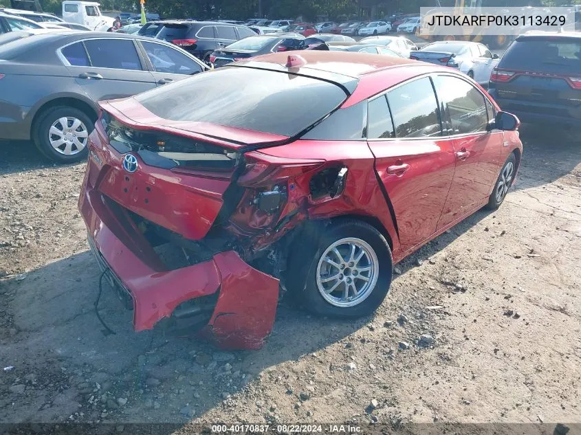 JTDKARFP0K3113429 2019 Toyota Prius Prime Advanced