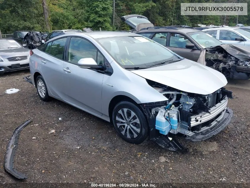 JTDL9RFUXK3005578 2019 Toyota Prius Le