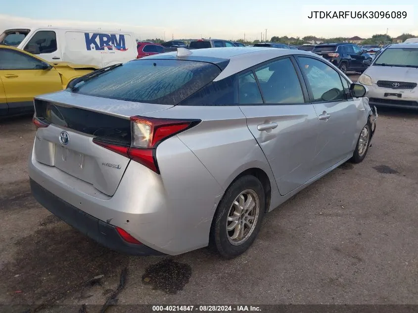 JTDKARFU6K3096089 2019 Toyota Prius Le