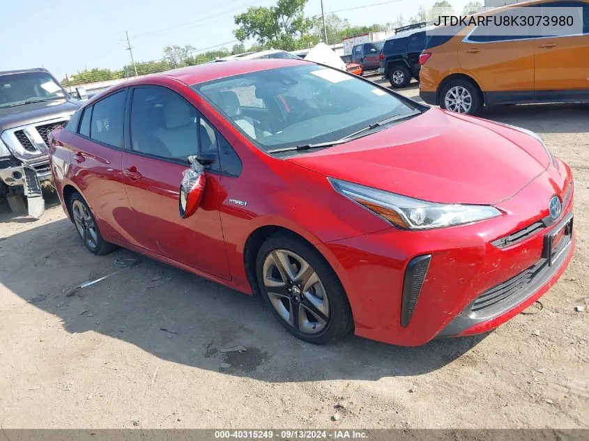 JTDKARFU8K3073980 2019 Toyota Prius Xle