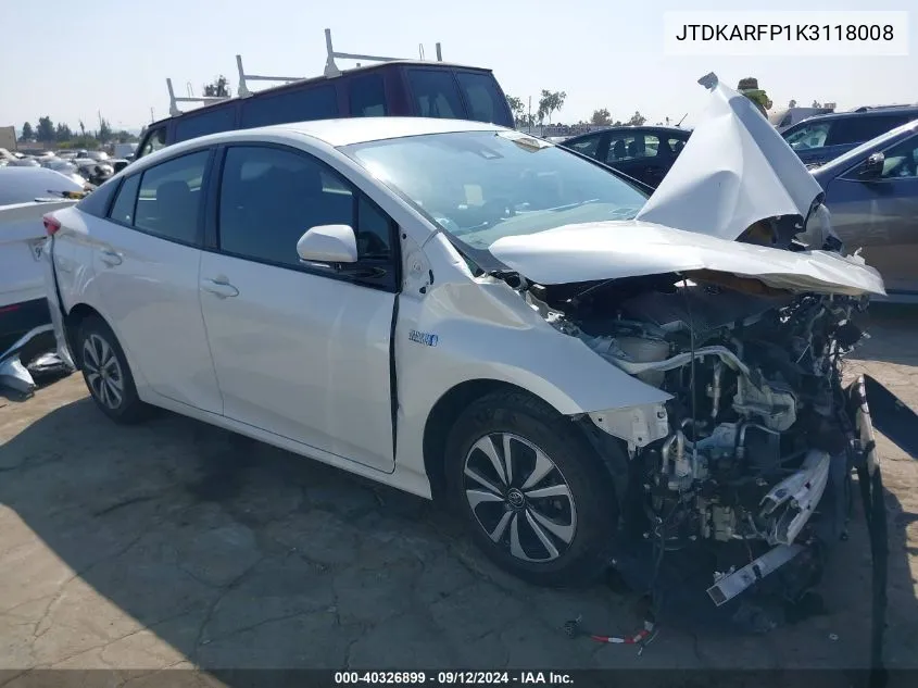 JTDKARFP1K3118008 2019 Toyota Prius Prime Advanced